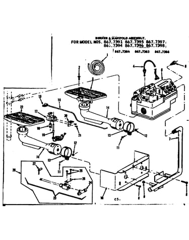 Burner & manifold assembly