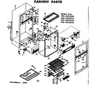Kenmore 1066652501 cabinet parts diagram