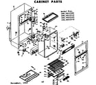 Kenmore 1066652502 cabinet parts diagram