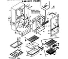 Kenmore 1066653710 cabinet parts diagram