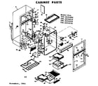 Kenmore 1066654010 cabinet parts diagram