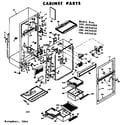 Kenmore 1066654030 cabinet parts diagram