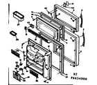 Kenmore 1066654000 door parts diagram
