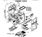 Kenmore 1066654011 cabinet parts diagram