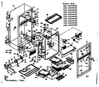 Kenmore 1066654640 cabinet parts diagram
