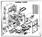 Kenmore 1066654611 cabinet parts diagram