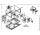 Kenmore 1066654611 freezer section parts diagram
