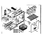 Kenmore 1066655030 freezer section parts diagram