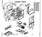 Kenmore 1066655620 cabinet parts diagram