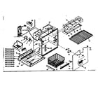 Kenmore 1066655670 freezer section parts diagram