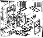 Kenmore 1066656651 cabinet parts diagram