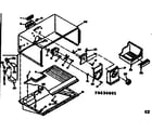 Kenmore 1066656641 freezer section parts diagram