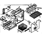 Kenmore 1066657631 freezer section parts diagram