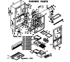 Kenmore 1066658620 cabinet parts diagram