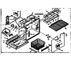 Kenmore 1066658610 freezer section parts diagram