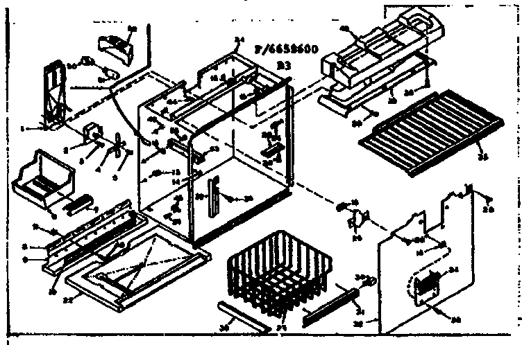 Freezer section parts