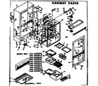 Kenmore 1066658611 cabinet parts diagram