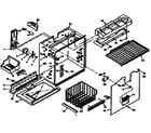 Kenmore 1066658621 freezer section parts diagram