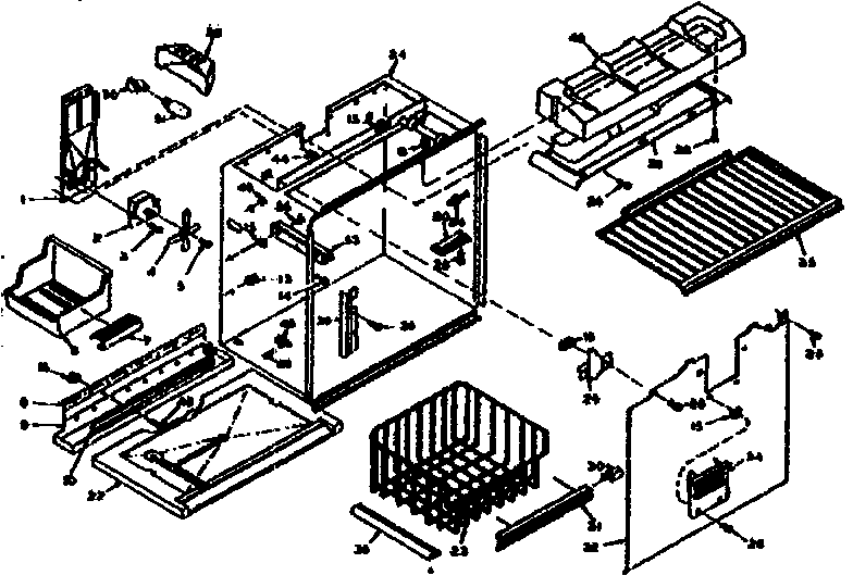 Freezer section parts