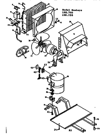 Ice cube maker unit parts