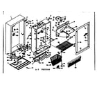 Kenmore 106625240 cabinet parts diagram