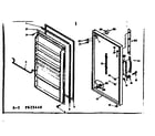 Kenmore 106625440 door parts diagram