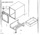 Kenmore 106635140 cabinet parts diagram