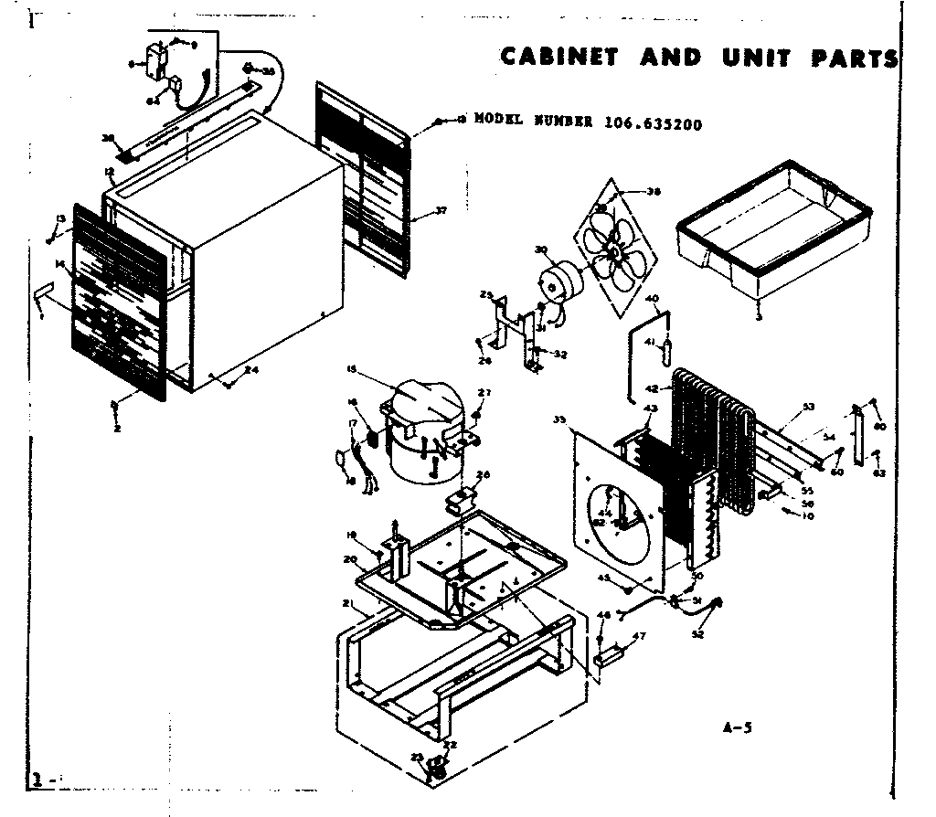 Cabinet and unit parts
