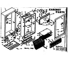 Kenmore 1066429170 cabinet parts diagram