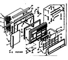 Kenmore 10665160 cabinet parts diagram