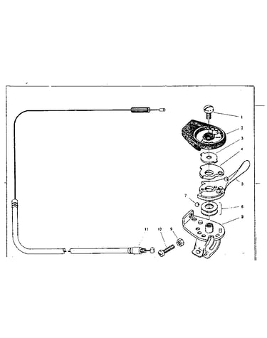 Trigger lever and cable assembly