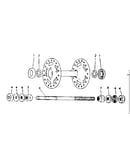Front large flange hub