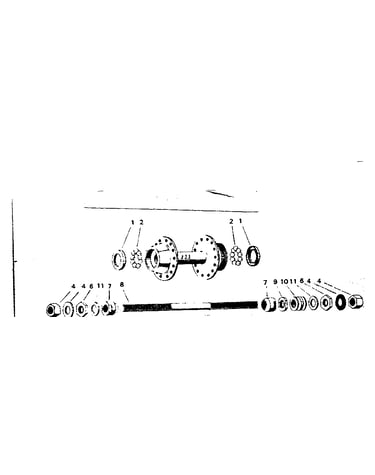 Rear small flange hub