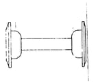 Sears 502473720 hub shell (less axle set) diagram