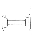 Hub shell (less axle set)