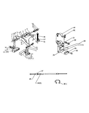 Front caliper hand brake