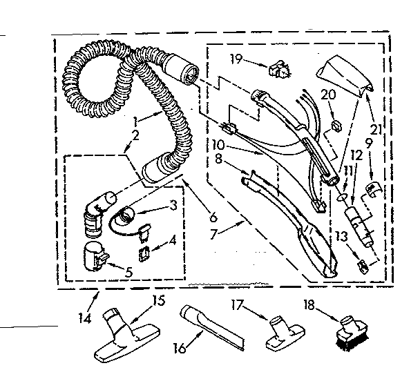 HOSE AND ATTACHMENT PARTS