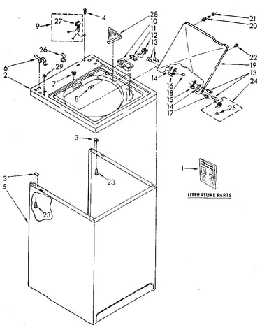 Top and cabinet