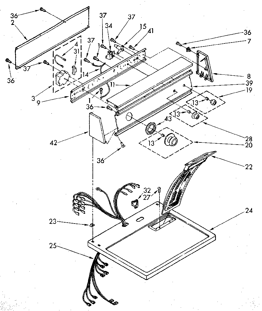Top and console parts