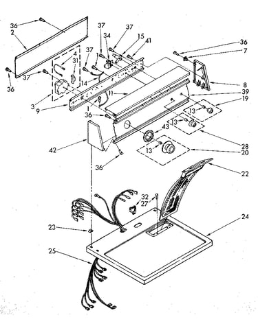 Top and console parts