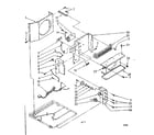Kenmore 1068761280 air flow and control parts diagram