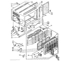 Kenmore 1068761890 cabinet parts diagram