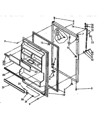 Refrigerator door parts