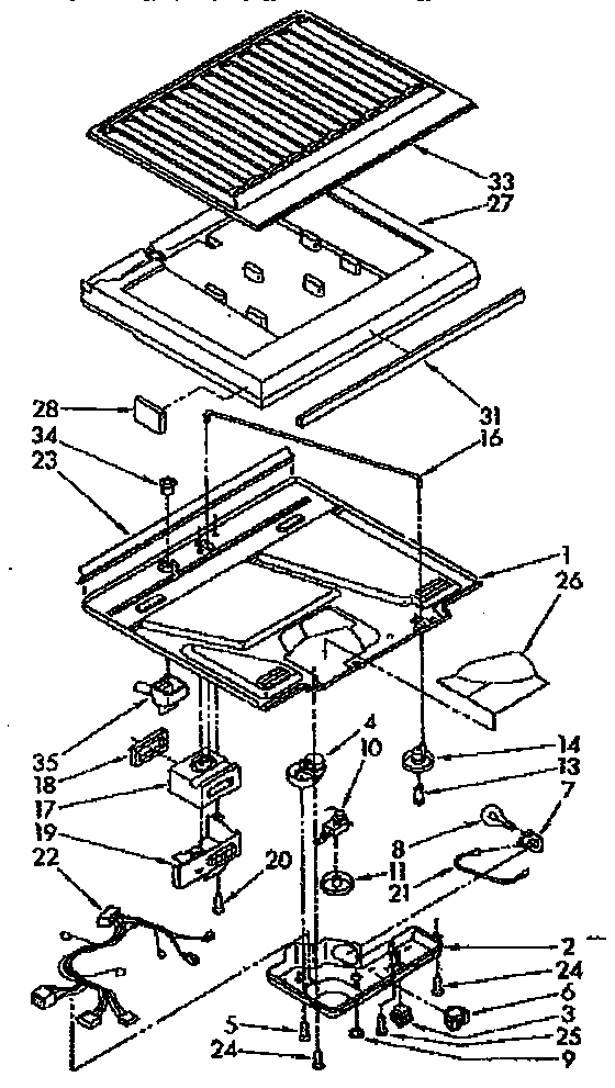 Compartment separator parts