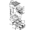 Kenmore 1068768863 shelf parts diagram
