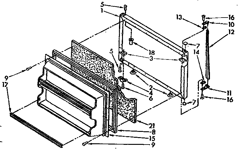 Freezer door parts