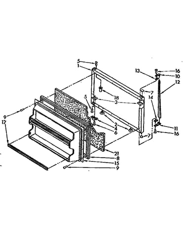 Freezer door parts