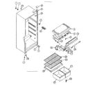 Kenmore 2538364223 cabinet parts diagram
