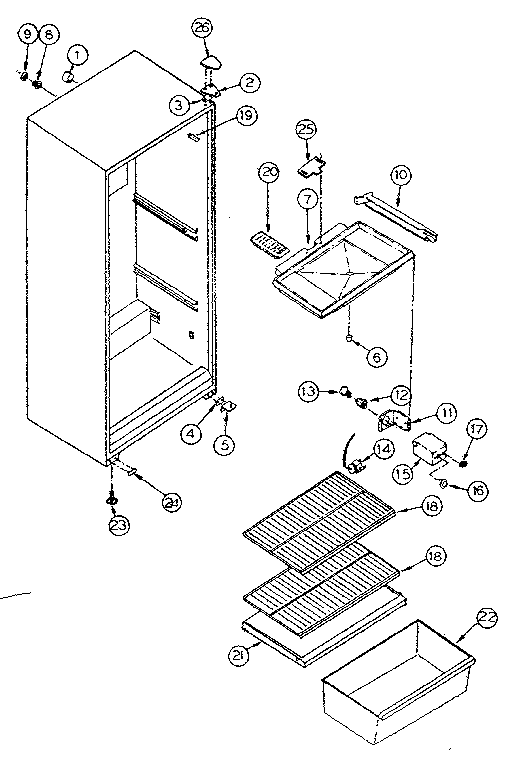 Cabinet parts