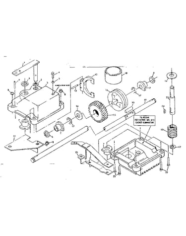 Gear case assembly part no. 84516